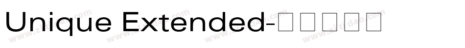 Unique Extended字体转换